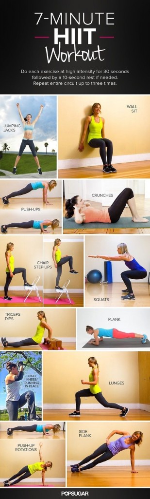Esempio di interval training HIIT (clicca per ingrandire)