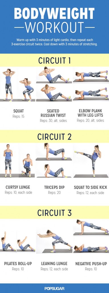Esempio di circuit training (clicca per ingrandire)